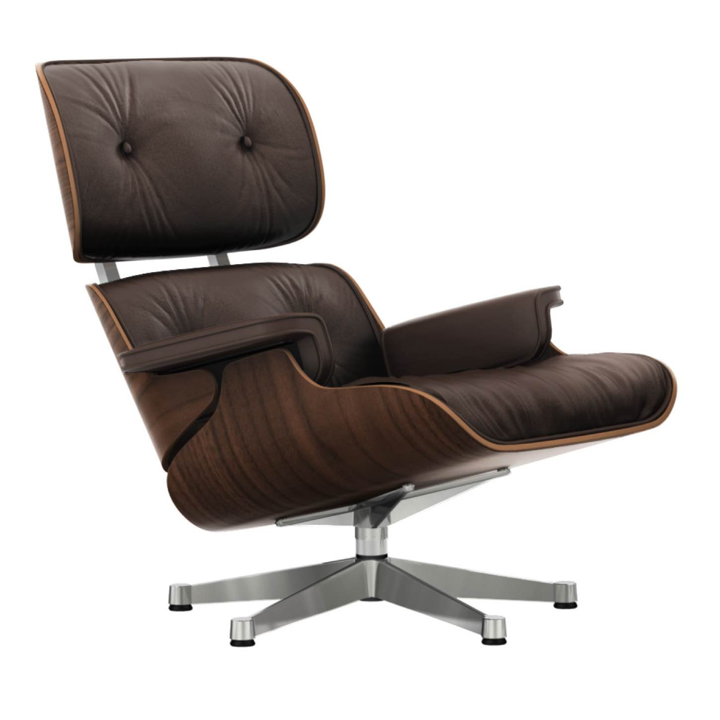 bevind zich Erfgenaam eeuw Vitra Eames Lounge Chair zwart gepigmenteerd notenhout